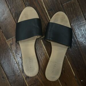 Nisolo black womens sandals